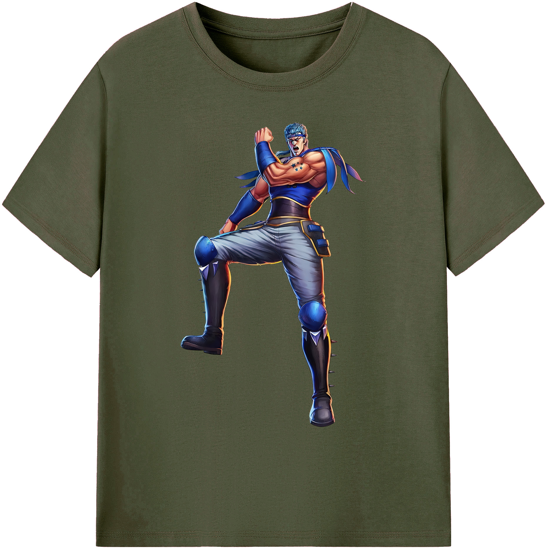 （画像用） 北斗の拳 Fist of the North Star 綿100％ メンズ半袖Tシャツ｜肌触りやわらか＆通気性